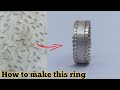 How to make a simple silver ring makingjewelry makingsilver ring