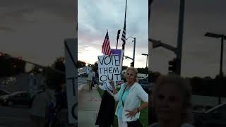 11-1-18 Costa returns. Street Protest in Encinitas, California.