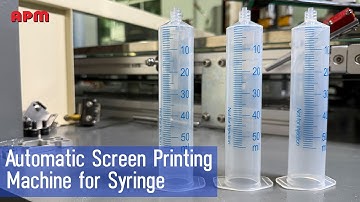 Syringe screen printing machine