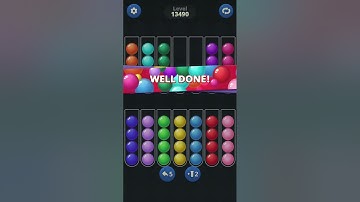 Ball Sort by Infinite Joy: Levels 13490, 13491, 13492
