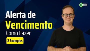 Como fazer um alerta de vencimento no Excel