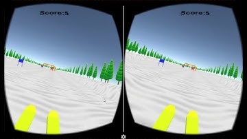 VR cardboard ski game unity asset store cardboard buddies googleVR
