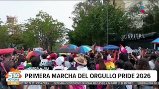 Se realiza la primera marcha del Orgullo Pride 2026 en Guadalajara | Imagen Noticias 5:30