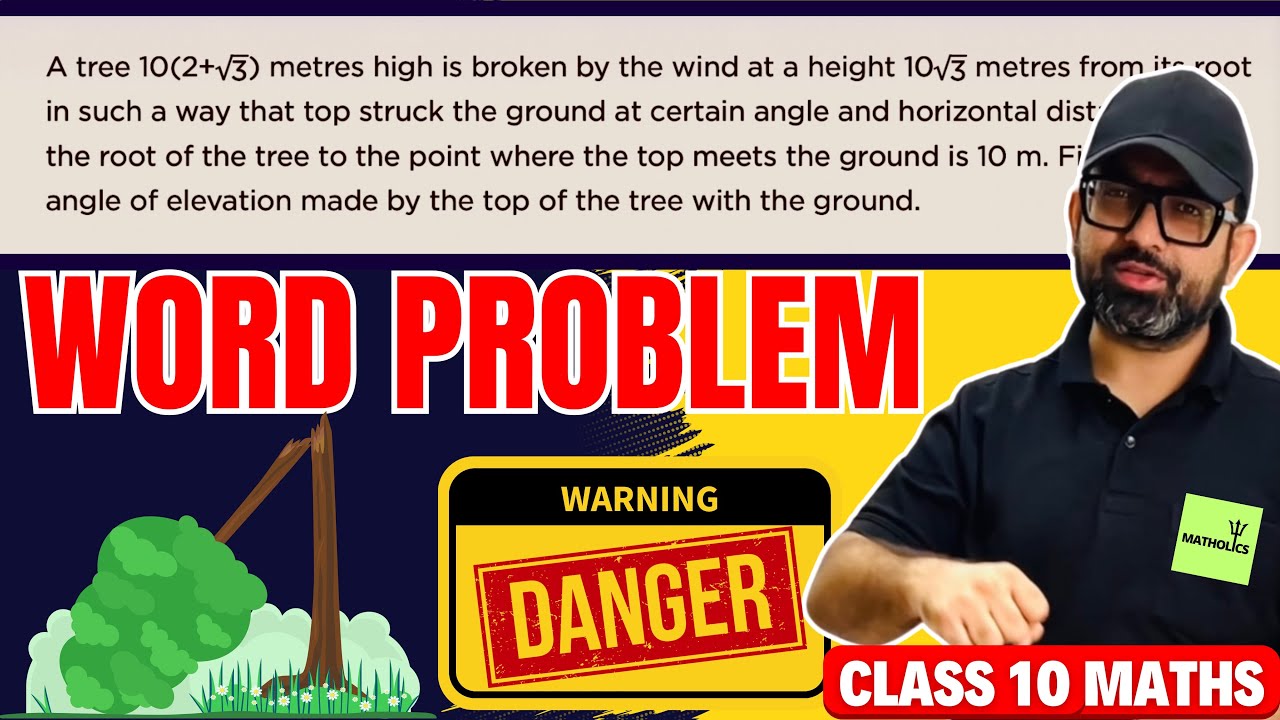 Applications of Trigonometry IMPORTANT Question | Heights & Distances ...