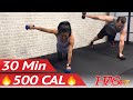 30 Minute HIIT Workout for Fat Loss - High Intensity Workout Exercise - At Home HIIT Home Workout