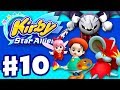 Kirby Star Allies - Gameplay Walkthrough Part 10 - Adeleine & Ribbon, Dark Meta Knight, and Daroach!