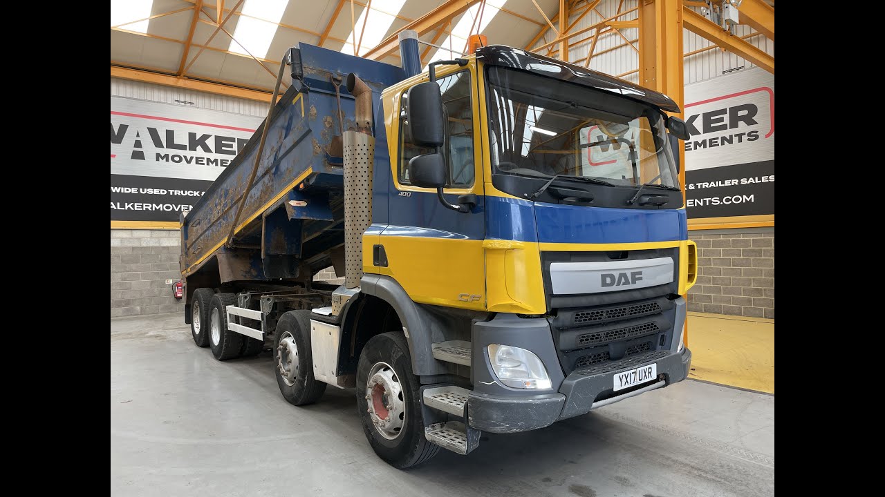 SOLD: DAF CF400 *EURO 6*, 8X4 STEEL TIPPER – 2017 – YX17 UXR