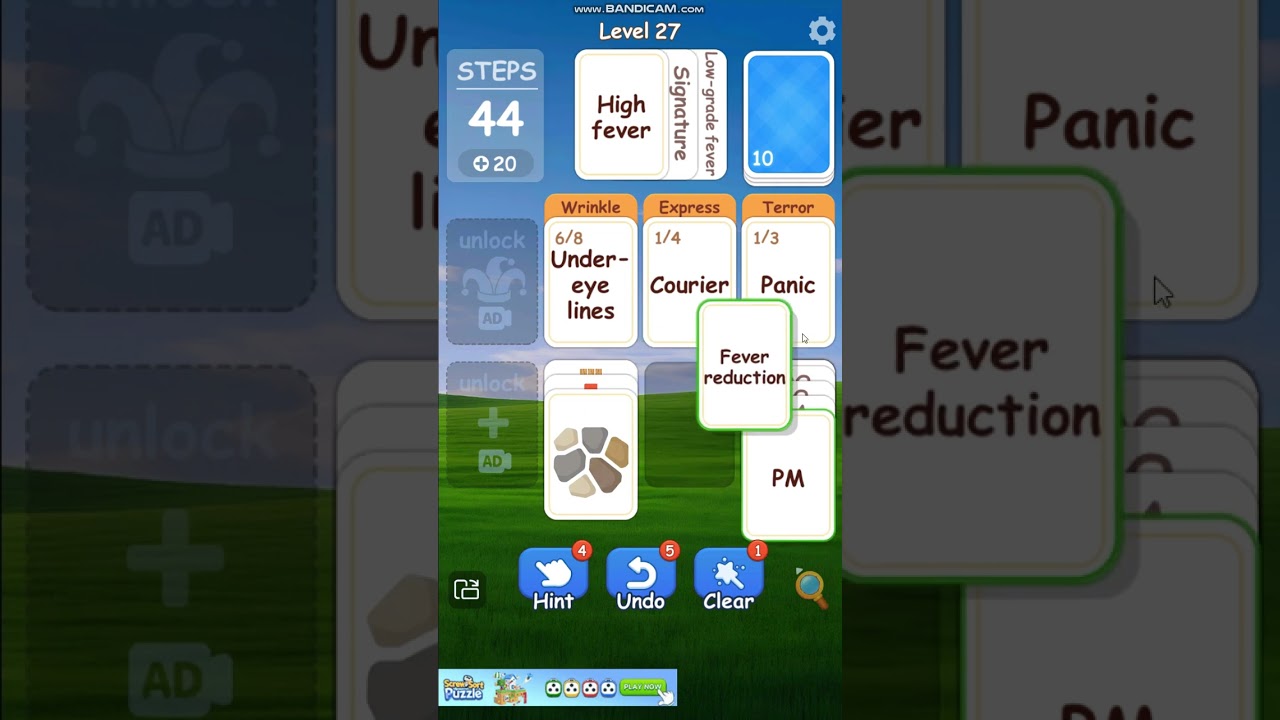Associate Words: Solitaire - level 27