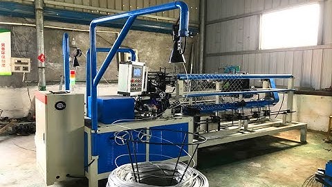 Automatic Double Wire With Compactor Chain Link Fence Machine