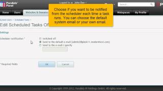 How to set up scheduled tasks (cron jobs) in Plesk How to set up scheduled tasks (cron jobs) in Plesk