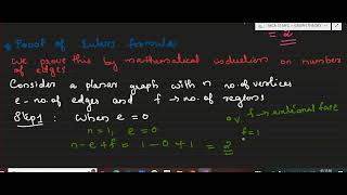 Eulers formula for planar graph proof