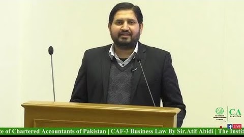 CAF-4 BMBS Day-1 By Sir Atif Abidi at ICAP House Lahore ICAP revision classes #ICAP #ICAPRevison2021
