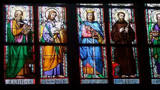 Stained Glass Windows in St Vitus Cathedral, Prague
