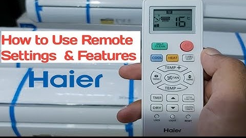 Haier Dc Inverter Ac Remote Full Settings & Features in Urdu / Hindhi |2021 Models Remote Setting|