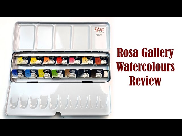 ROSA Gallery 28-Color Full Pan Botanical Watercolor Set Review - Doodlewash®