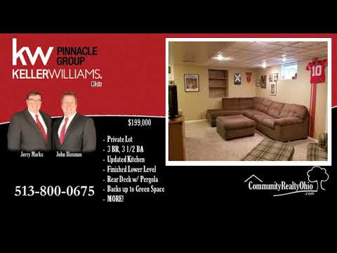 3 Bed 3.5 Bath Home for Sale with Updated Kitchen 1635 Tollgate Ct, Lebanon, OH home video tour