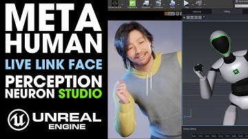 Unreal Engine Meta Human ~ Testing Perception Neuron Studio and  Live Link Face streaming Live