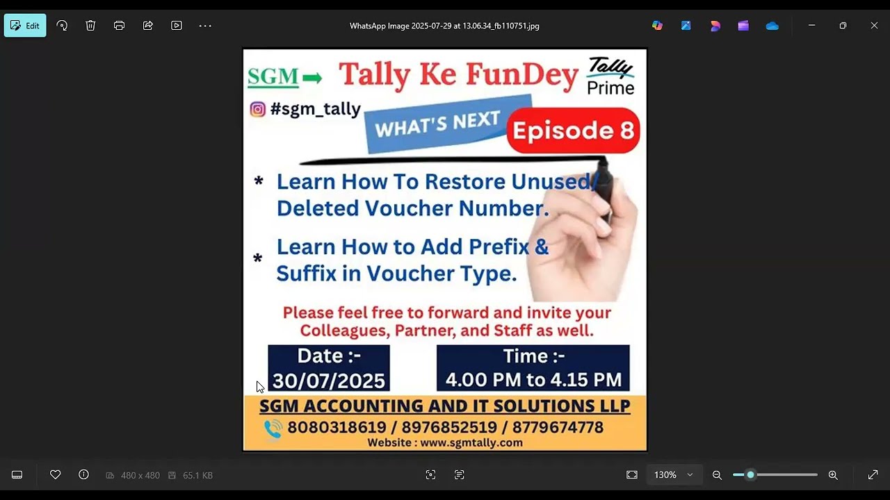 TALLY VOUCHER NUMBERING METHODS AND ITS USE