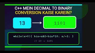 Details Decimal to Binary Conversion in C++ | Easy Coding Shorts Guide