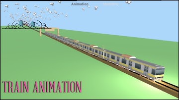 Train Animation #animation #prisma3d