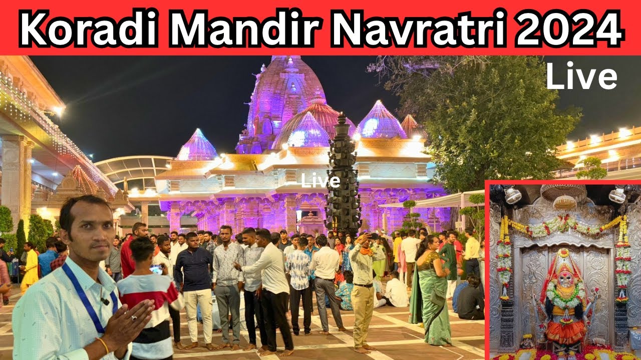 koradi mandir Nagpur । Navaratri Special devi darshan 2024 Live 🔴 #nagpur