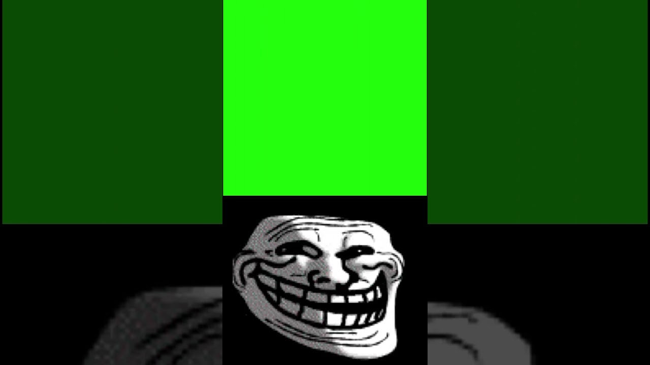 Glitched Troll Scary Face