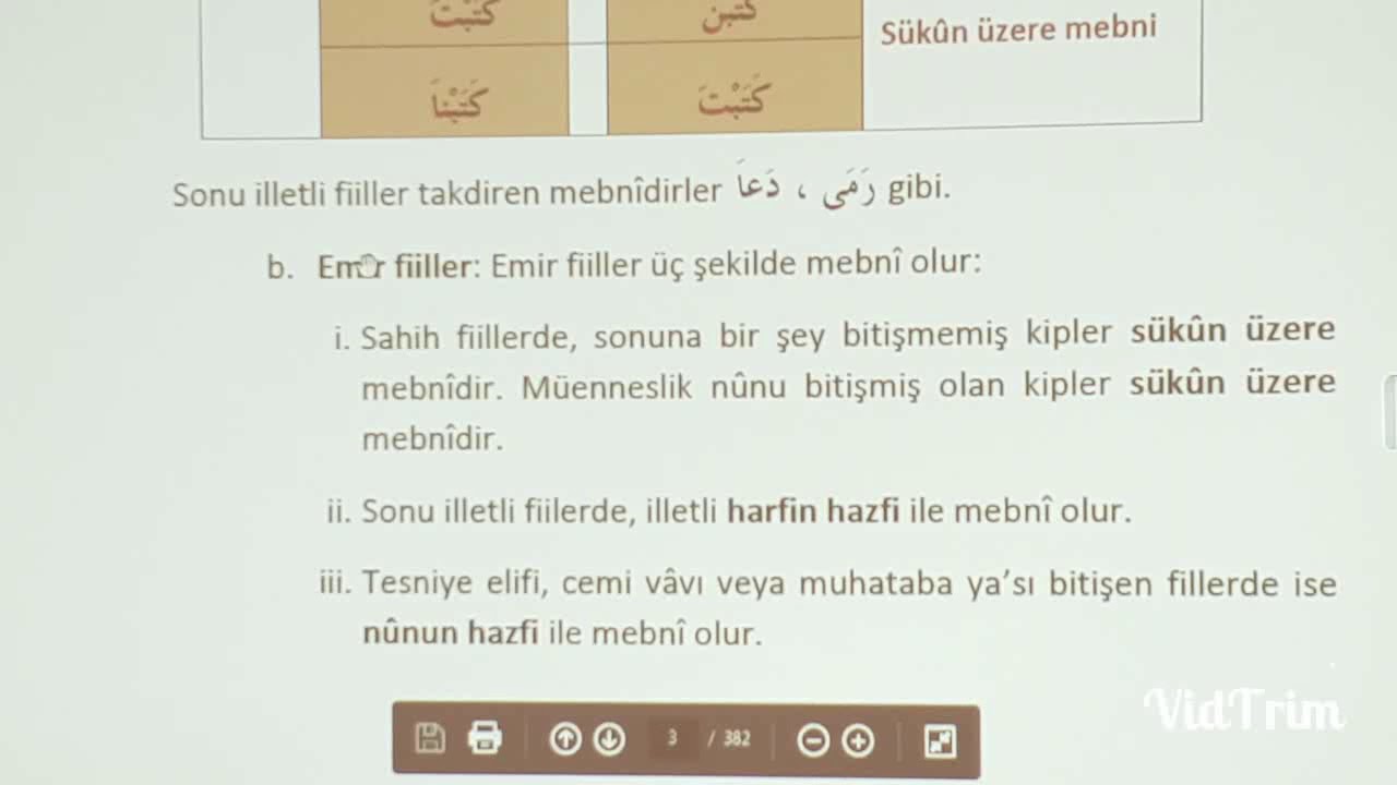 86) Ata üni AÖF İlahiyat Arapca 2 kitabi 1.ünite Mebnilik ve murablik konusu