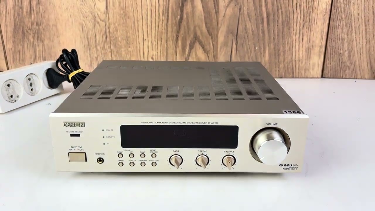 Denon DRA-F100 Stereo Receiver - YouTube