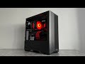 5 minutes of BUILDING a GAMING PC | BLACK and RED POV PC BUILD | Ryzen 7 7800X3D + RX 7900XTX