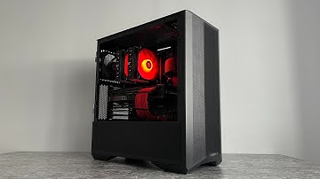 5 minutes of BUILDING a GAMING PC | BLACK and RED POV PC BUILD | Ryzen 7 7800X3D + RX 7900XTX