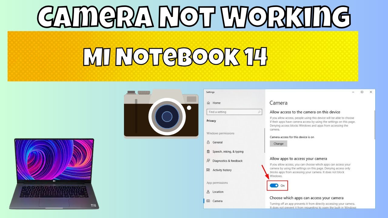 How to Fix MI Notebook 14 Camera Not Working Problem