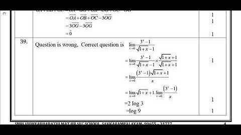 11th Maths Half Yearly Answer Keys 2018-19 (English Medium) | Team Aspirants