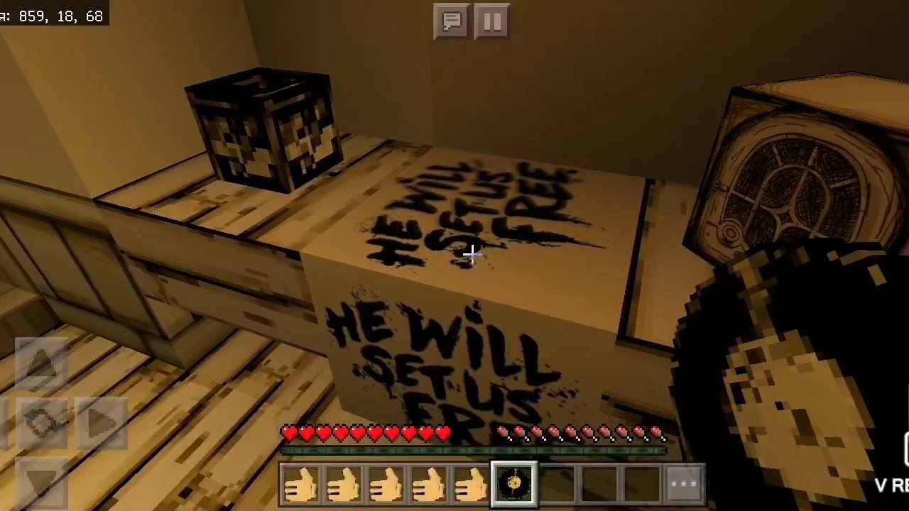 Бенди и чернильная машина в майнкрафт глава 1 движущиеся