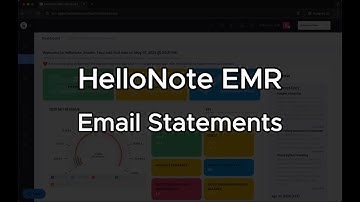 How to Send Email Statements in HelloNote EMR | Tutorial