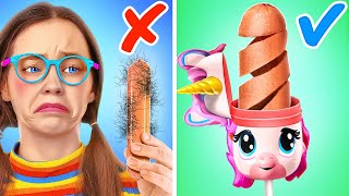 Unicorn Sausage Holder 🦄🌭 *Unicorn Testing Cooking Hacks and Crafts*