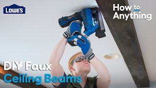 How to Build and Install Faux Ceiling Beams | How To Anything