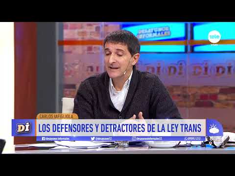 Carlos Iafigliola y el pre referéndum contra la Ley Trans