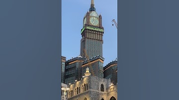 Al Haram clock ⏰ Tower 🗼 views mashallah #shortvideo #makkatower #makkahtower #viralvideo #trending