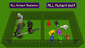 ALL Mutant Skeleton VS ALL Mutant Wolf