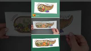 Cornucopia Thanksgiving Printable Card