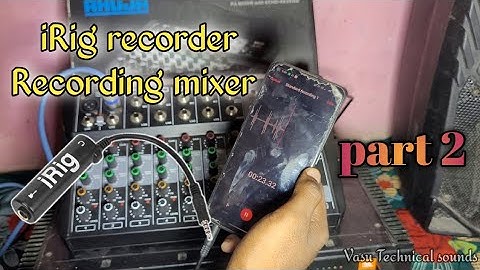HOW TO connect iRig and mixer connect 📱 recording || iRig recording phone | mixer recorder | telugu