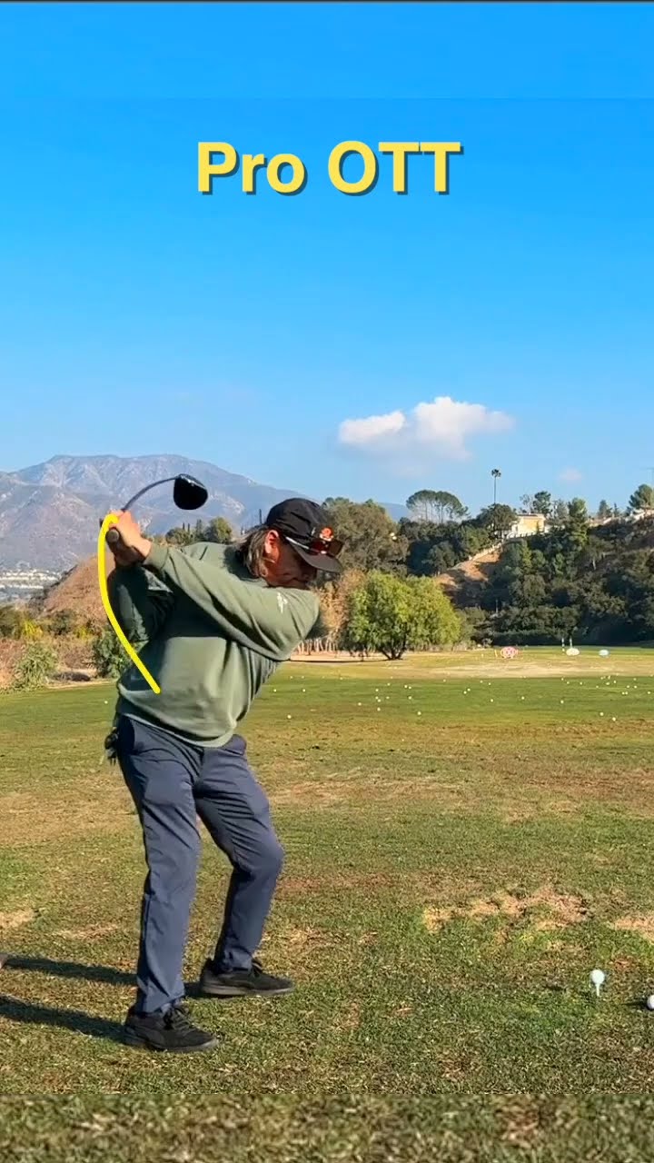Pro Golfer Over the Top Swing (OTT)
