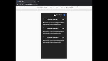 Implementing dark and light theme in ionic apps
