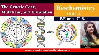 The Genetic Code, Mutations, and Translation // UNIT-4 // Biochemistry