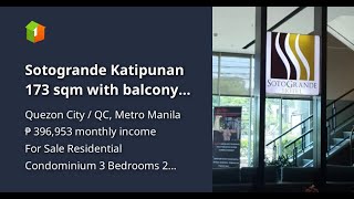 Sotogrande Katipunan 173 Sqm With Balcony Studio Condo For Sale In Qc