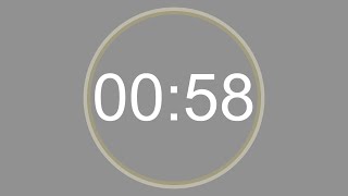 58 SECONDS  4K  COUNTDOWN IN REVERSE  SECOND TIMER