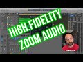 High fidelity audio in Zoom w Logic X, UA Console, & Loopback.