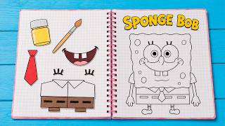 SpongeBob in a Paper World! 🧽✨ Fun DIY Gamebook Adventure
