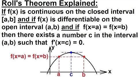 Calculus - Application of Differentiation (11 of 60) Roll