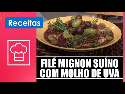 Aprenda a fazer filé mignon suíno com molho de uva com Clarina Colaço – 20/01/26